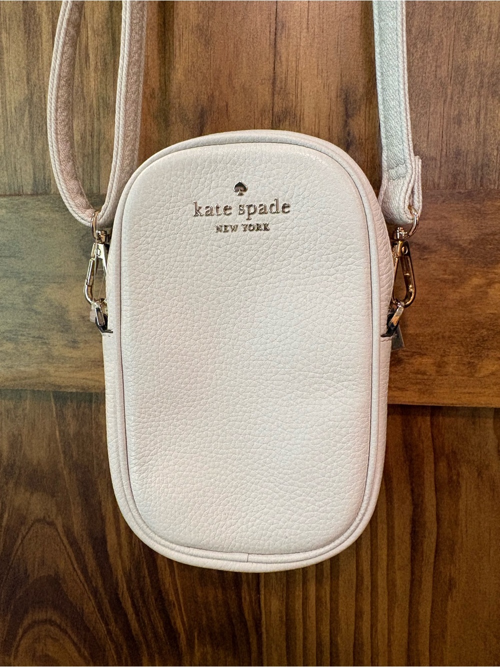 kate spade Small Pebbled Crossbody Bag — Pale Pink